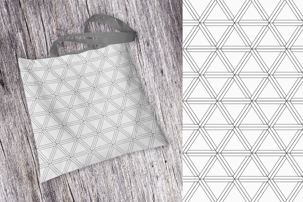 10 seamless geometric vector triangles patterns