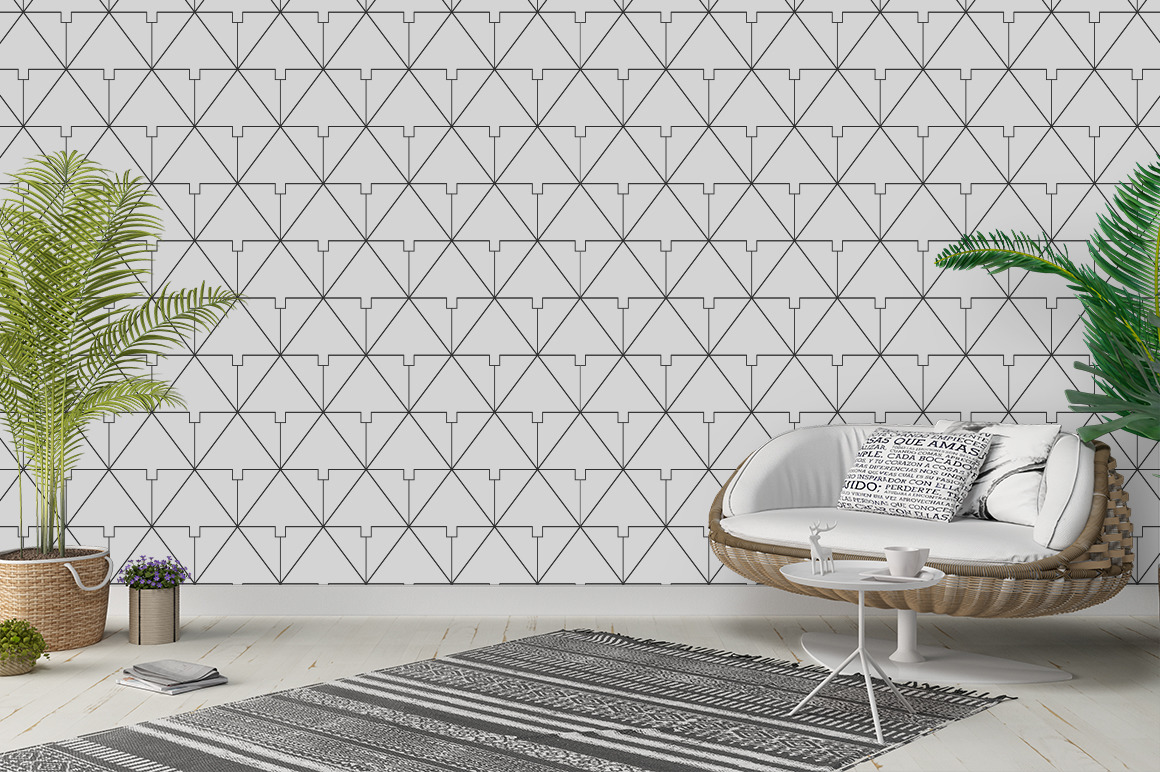 10 seamless geometric vector triangles patterns