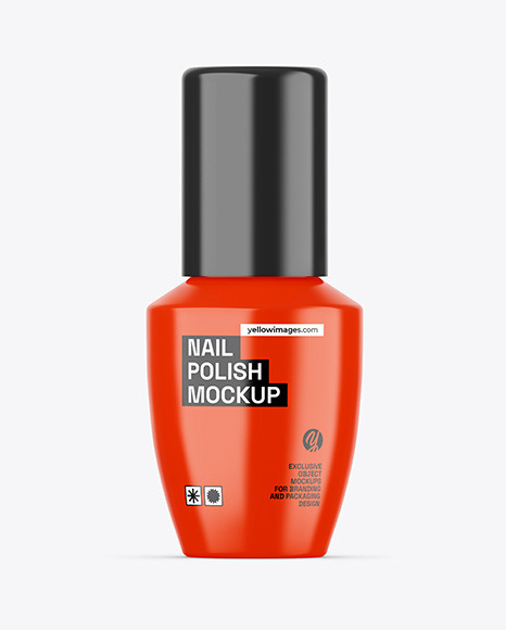 Glossy Nail Polish Mockup