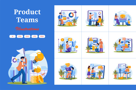 M678_Product Teams Illustration Pack