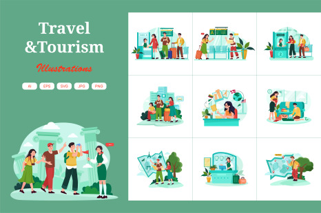 M635_Travel Illustration Pack