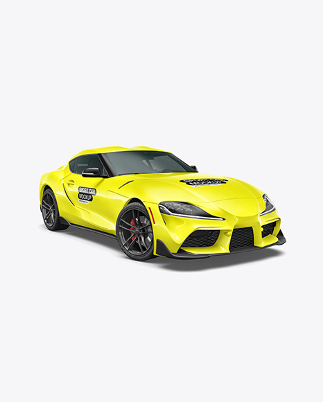 Sport Car Mockup - Half Side View