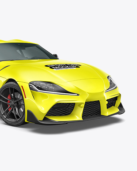 Sport Car Mockup - Half Side View