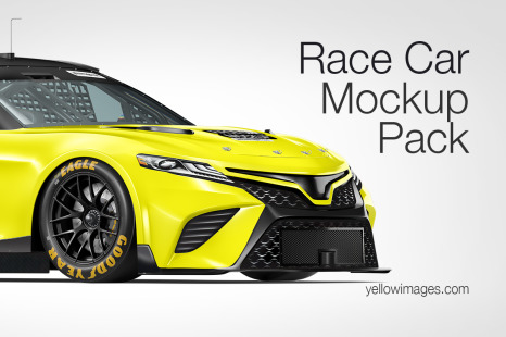 Nascar Race Car Mockup Pack