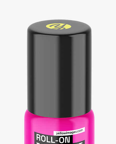 Glossy Roll-On Deodorant Mockup