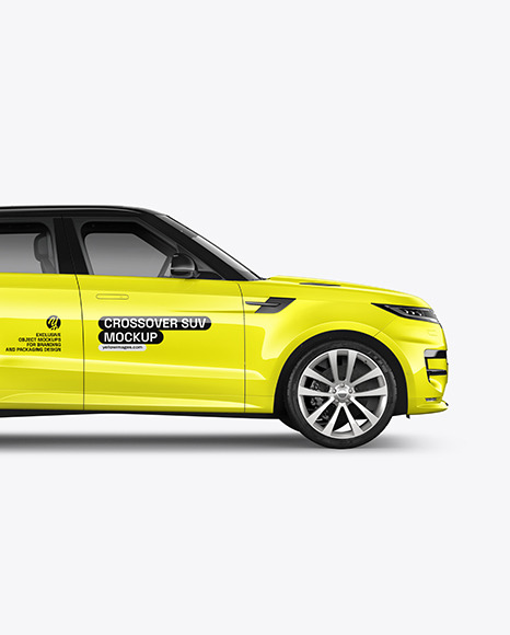 Crossover SUV Mockup - Side View
