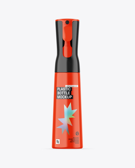 Glossy Trigger Spray Bottle Mockup