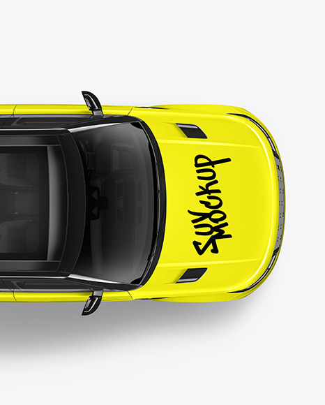 Crossover SUV Mockup - Top View