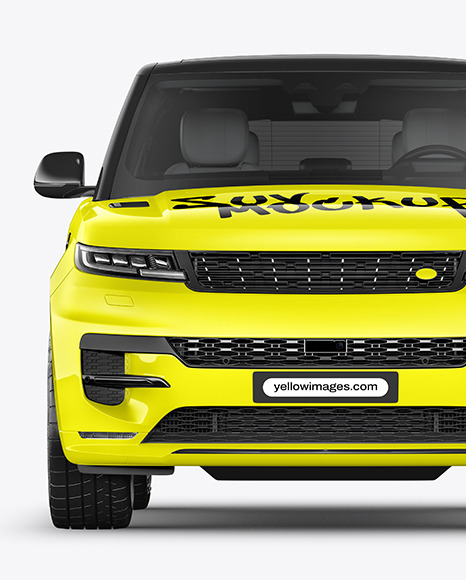 Crossover SUV Mockup - Front View