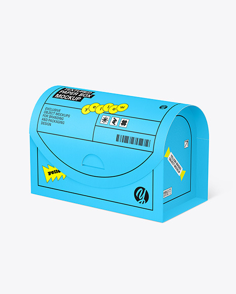 Curved Paper Box Mockup
