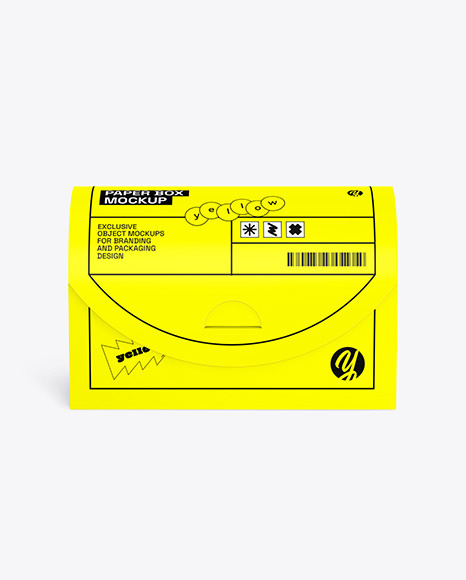 Paper Curved Box Mockup