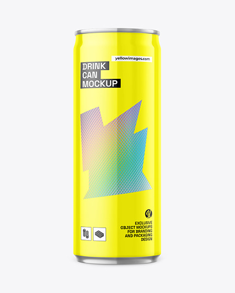 Glossy Can Mockup