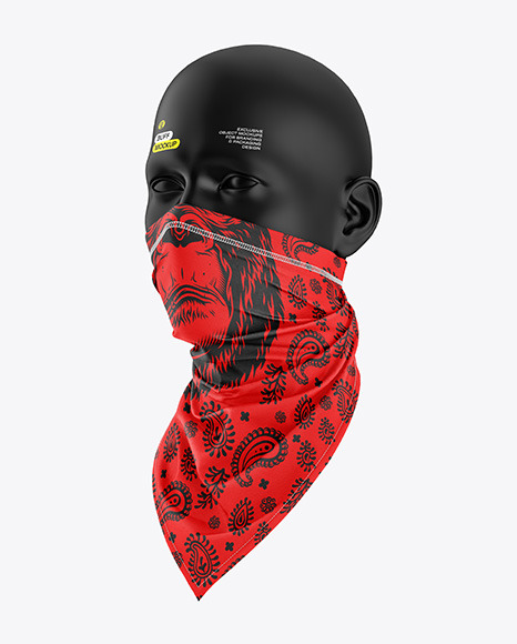 Buff Mockup - Half Side View