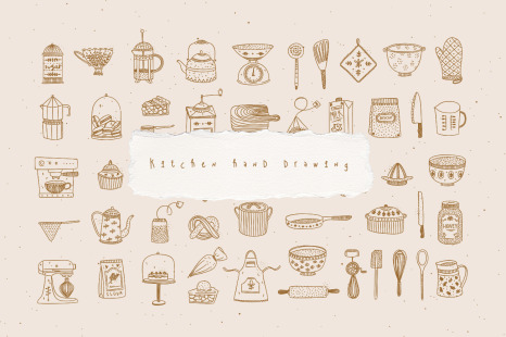Kitchen Hand Drawing
