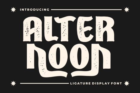 Alternoon - Ligature Display Font