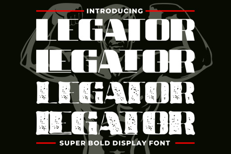 LEGATOR - SUPER BOLD DISPLAY FONT
