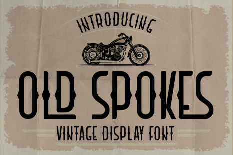 Old Spokes - Vintage Display Font