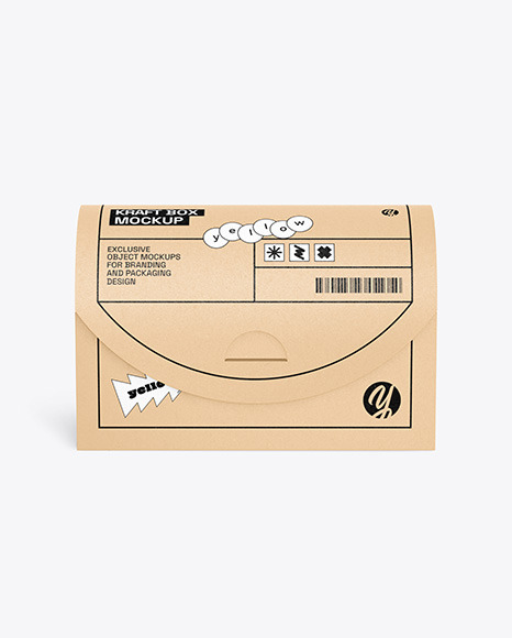 Curved Paper Box Mockup