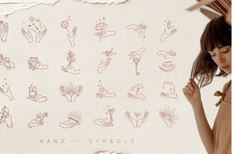 Hand With Symbols