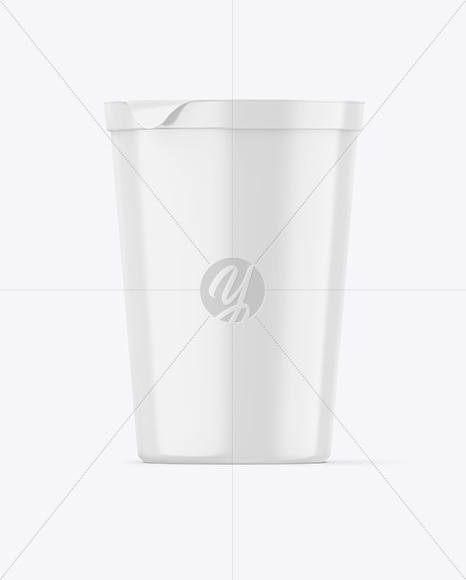 Glossy Yogurt Cup Mockup