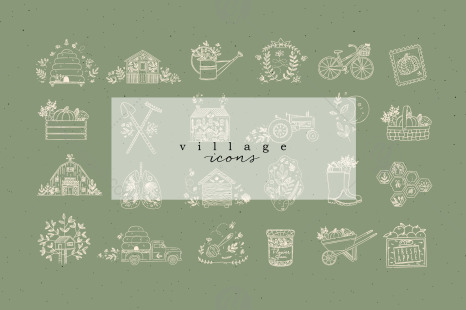 Village Graphic Icons
