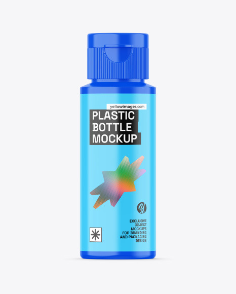 Glossy Plastic Bottle Mockup