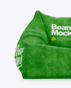 Velvet Bean Bag Chair Mockup