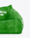 Velvet Bean Bag Chair Mockup