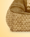 Velvet Bean Bag Chair Mockup
