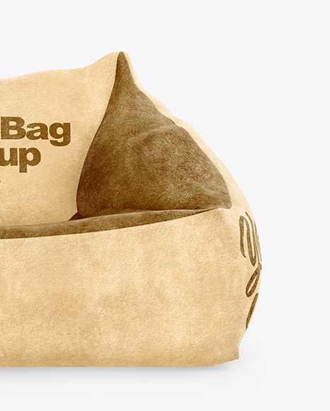 Velvet Bean Bag Chair Mockup
