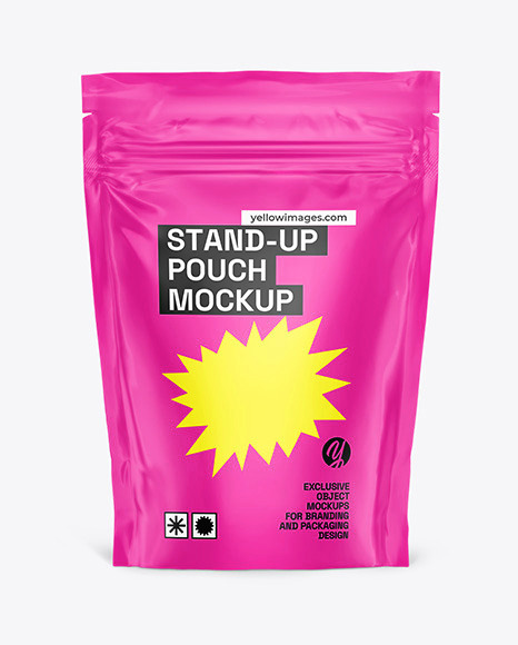 Matte Stand Up Pouch Mockup