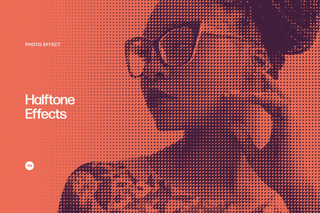 Halftone Pattern Photo Effects