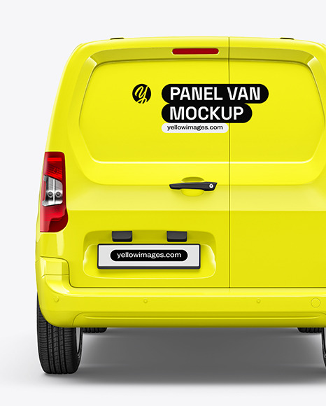 Panel Van Mockup - Back View