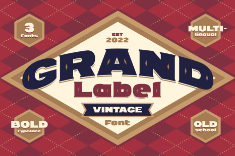 Grand Label - Font with Bonus