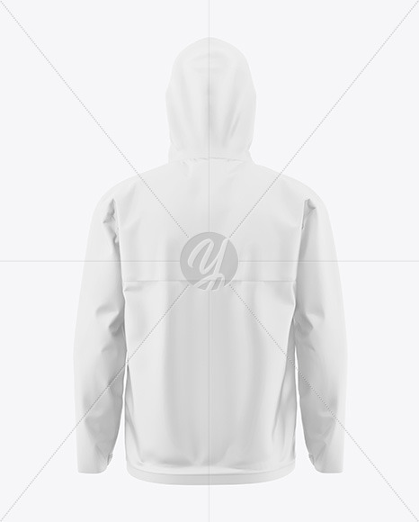 Men&rsquo;s Windbreaker Jacket Mockup - Back View - Free Download Images High