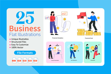 Business Flat Illustration Pack Vol 02