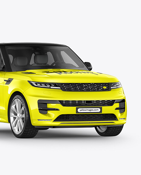 Crossover SUV Mockup - Half Side View
