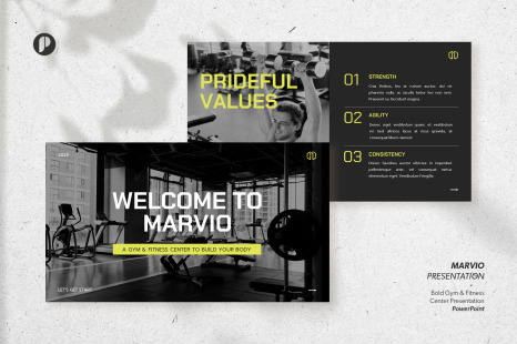 Marvio – pierced lemon bold gym &amp; fitness center presentation