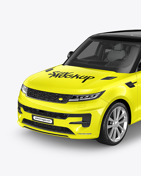 Crossover SUV Mockup - Half Side View