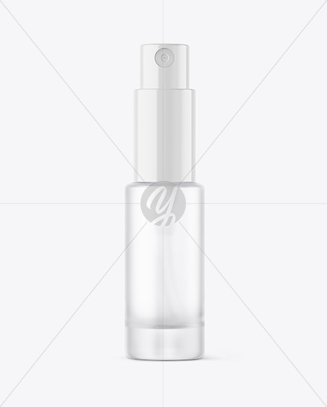 Frosted Glass Spray Bottle Mockup