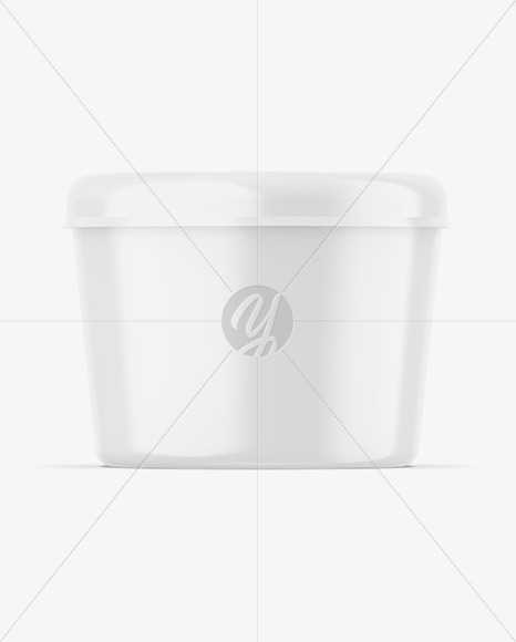 Glossy Plastic Cup Mockup