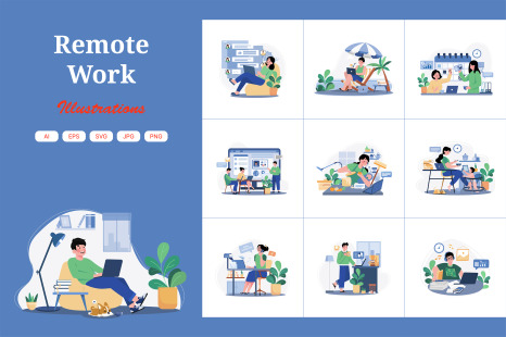 M553_Remote Work Illustration_Part 01
