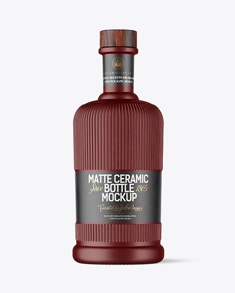 Ceramic Bottle Mockup