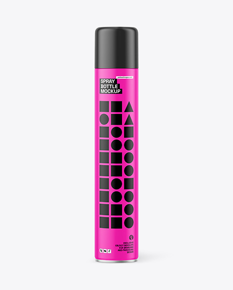 Matte Spray Bottle Mockup