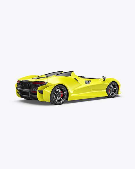 Sport Car Mockup - Half Side View