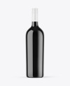Dark Glass Wine Bottle Mockup