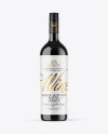 Dark Glass Wine Bottle Mockup