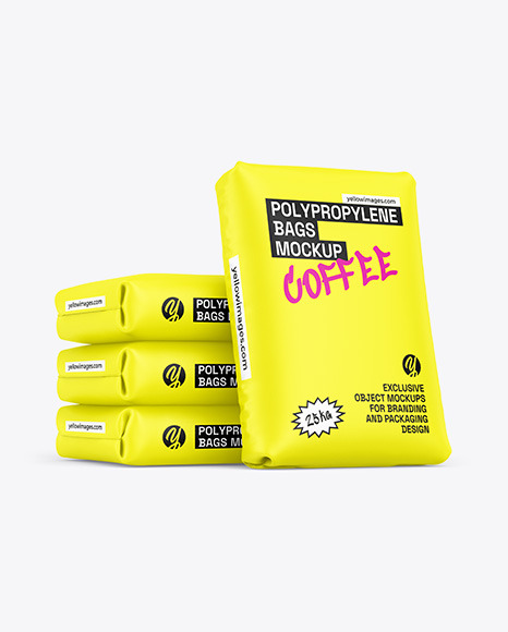 Polypropylene Bags Mockup