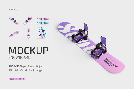 Snowboard Mockup Set