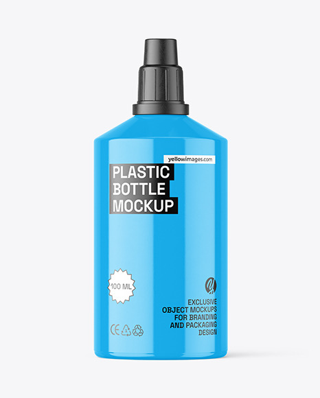 Glossy Bottle Mockup